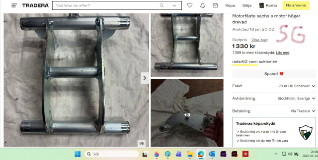 260116 SG hitta ett motorfäste för E-type för höger drevat men fan vad den spåra ur i slutet.jpg