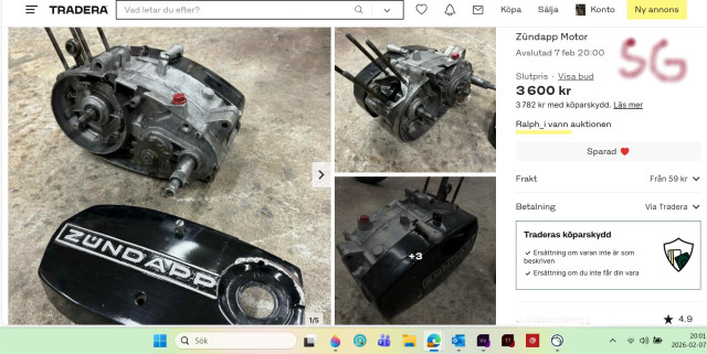 260207 SG gick för Motor obejkt Zundapp  Men vann ej och våga ej Klarna så mycket.jpg