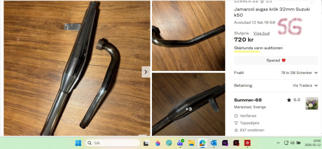 260212 SG Suzuki K50 race avgsarör hoppades på billigt men även om blev billigt fan att man ska vara fattig .jpg