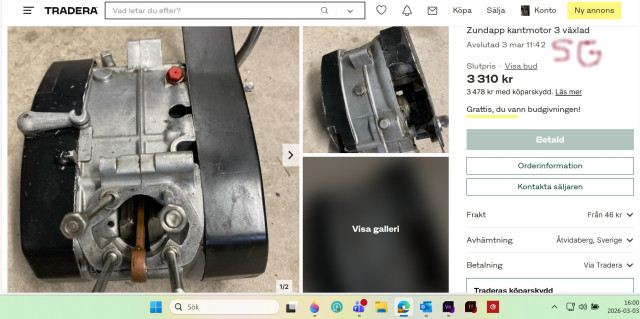 260303 SG la ett bud på en Zundapp motor kant 3v besikga bil kommer hem jag vann den dock fuktar vid kick sidan så lär åtgärdas.jpg