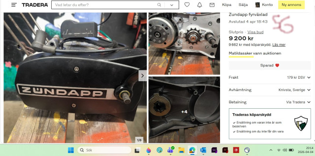 260404 SG gick hårt för eb en renoverad 4 växlad Zundapp kant motor men spåra ju ur som alltid.jpg